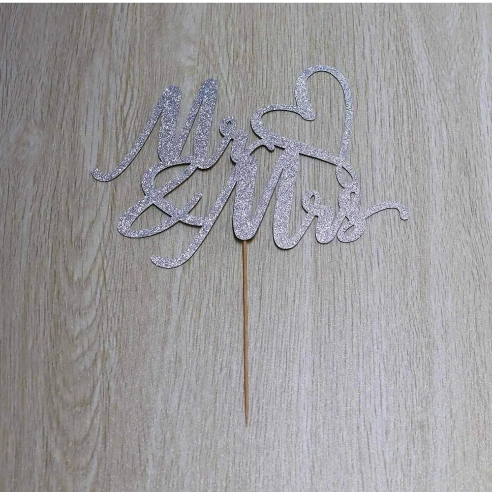 Mr & Mrs Cake topper Brand New